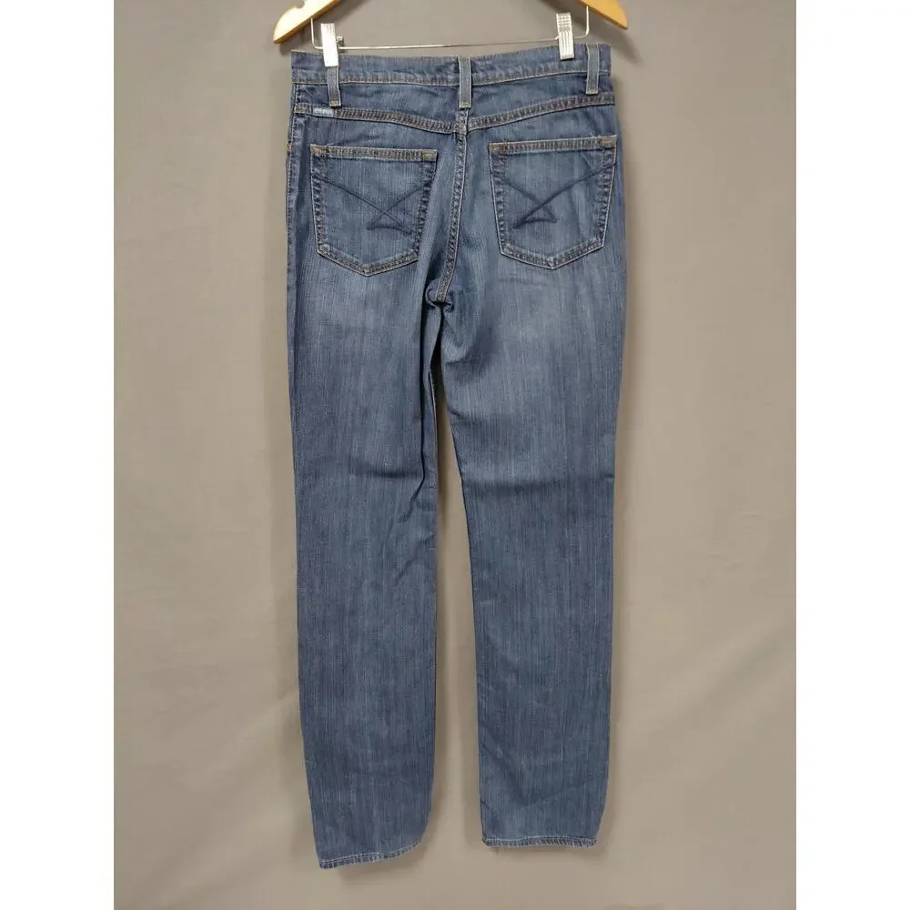 Cinch Jenna Blue Medium Wash Stretch Straight Leg Jeans Women Size 28